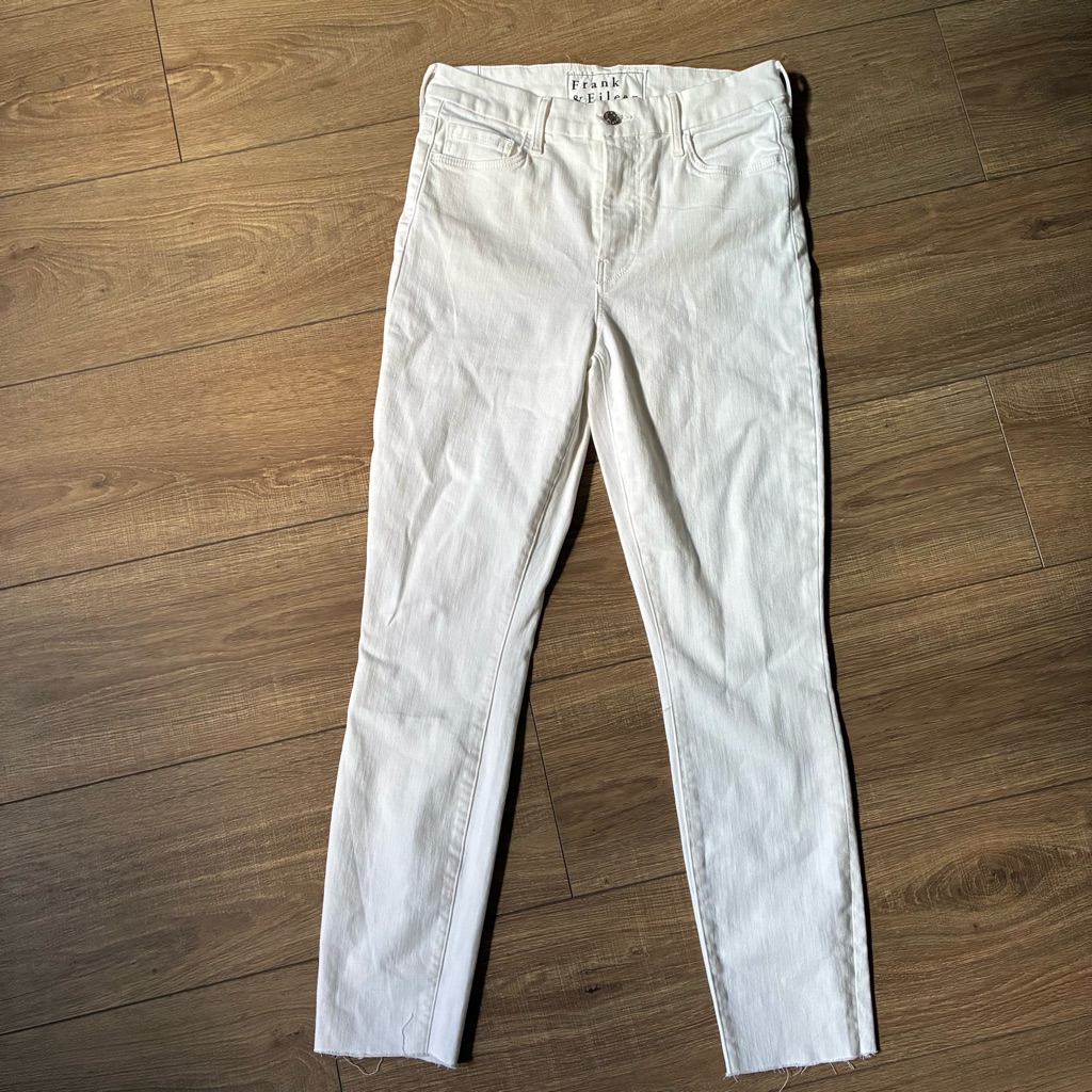 Frank & Eileen Sligo Crisp White Skinny Jeans Size 28